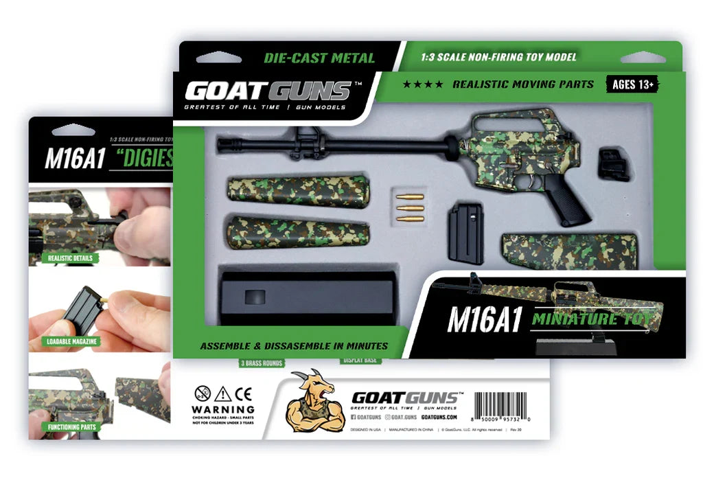 Goat Guns Mini M16A1 1:3 Scale Model - Camo