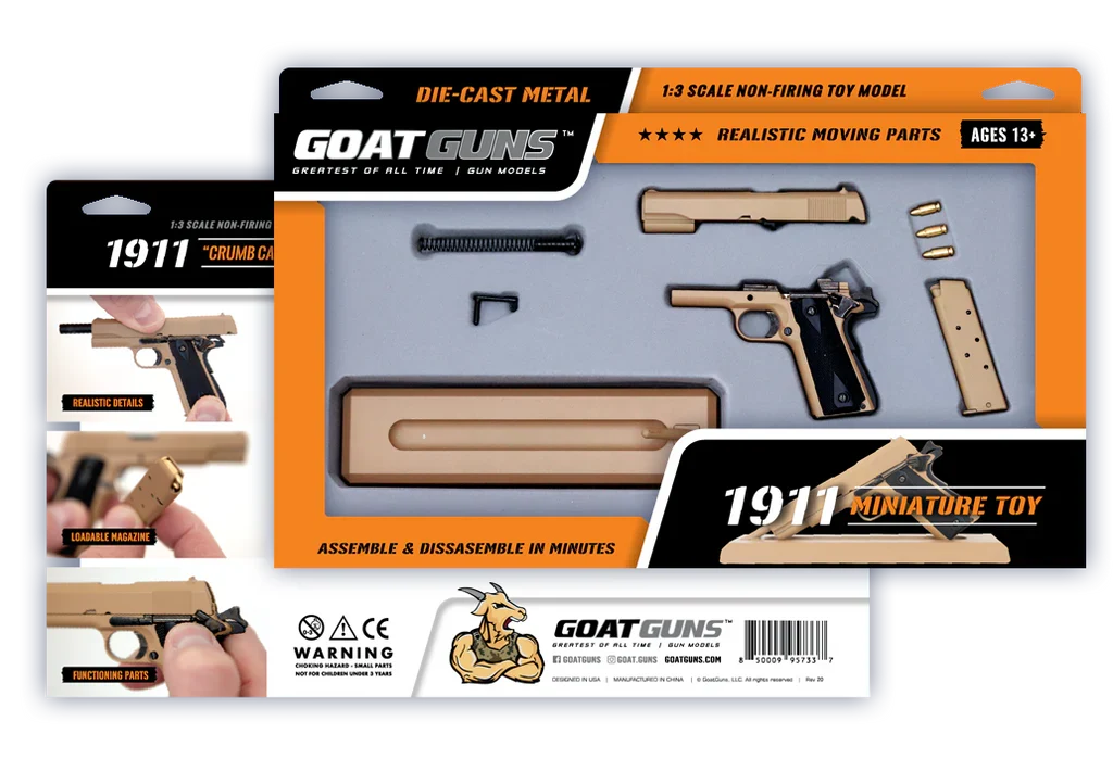 Goat Guns 1911 1:2.5 Scale Model - Coyote