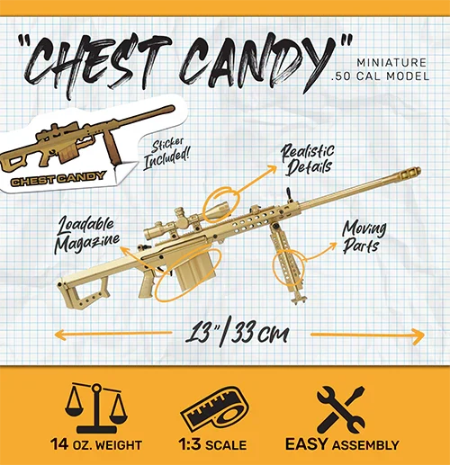 Goat Guns BARRETT 50cal Model - Gold