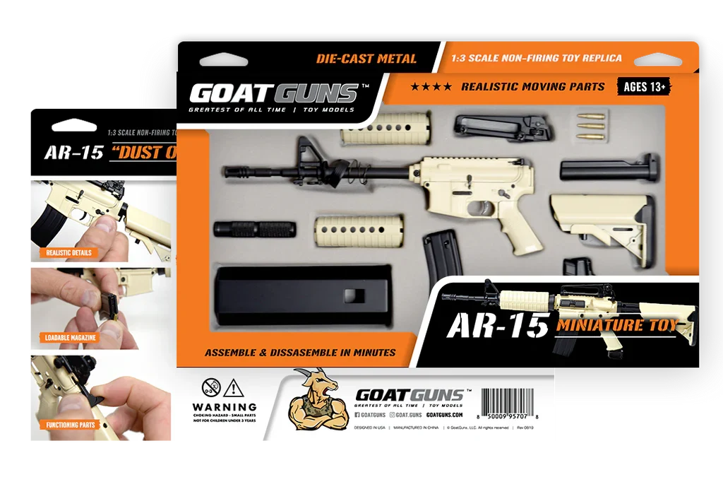 Goat Guns AR15 1:3 Scale Model - FDE