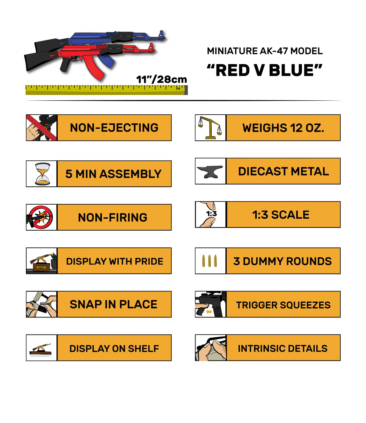 Goat Guns Red vs Blue Set