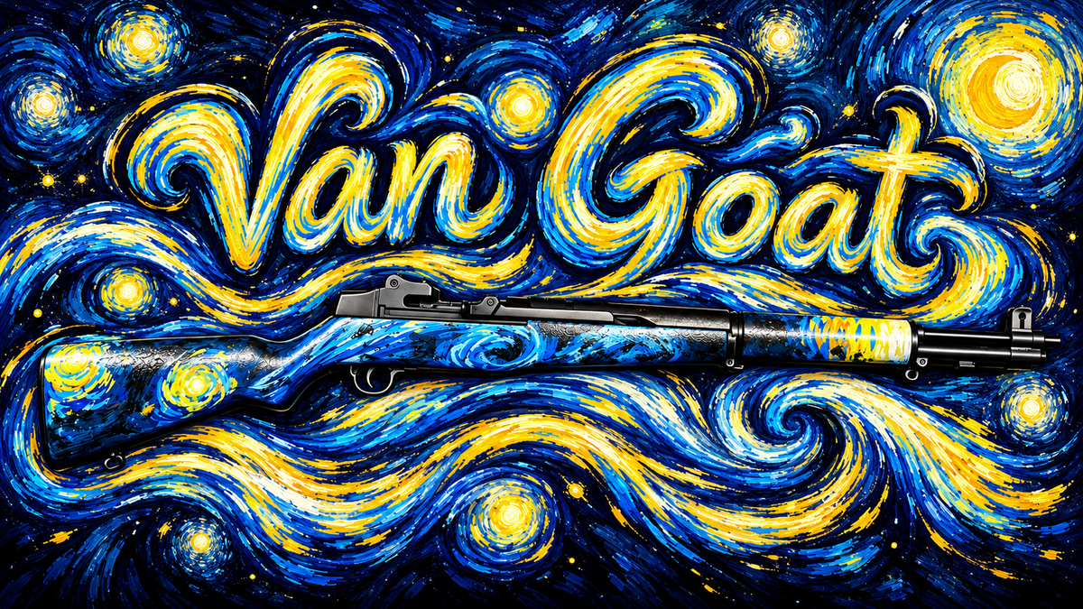Custom painted M1 Garand - Van Goat