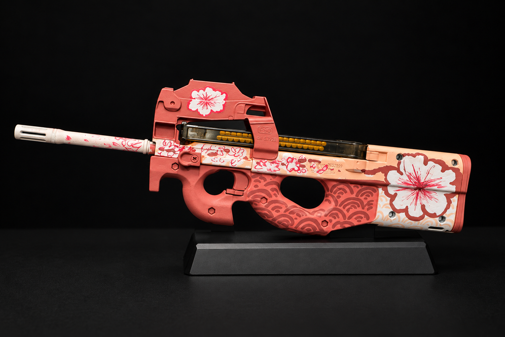 Custom painted FN PS90 - Bugout