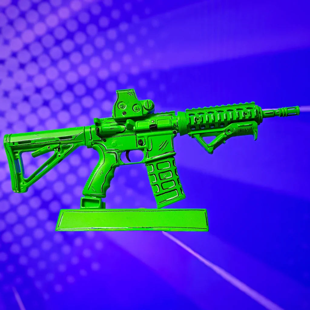 Goat Guns Limited Edition Green Cel-Shaded AR15 Model