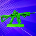 Goat Guns Limited Edition Green Cel-Shaded AR15 Model