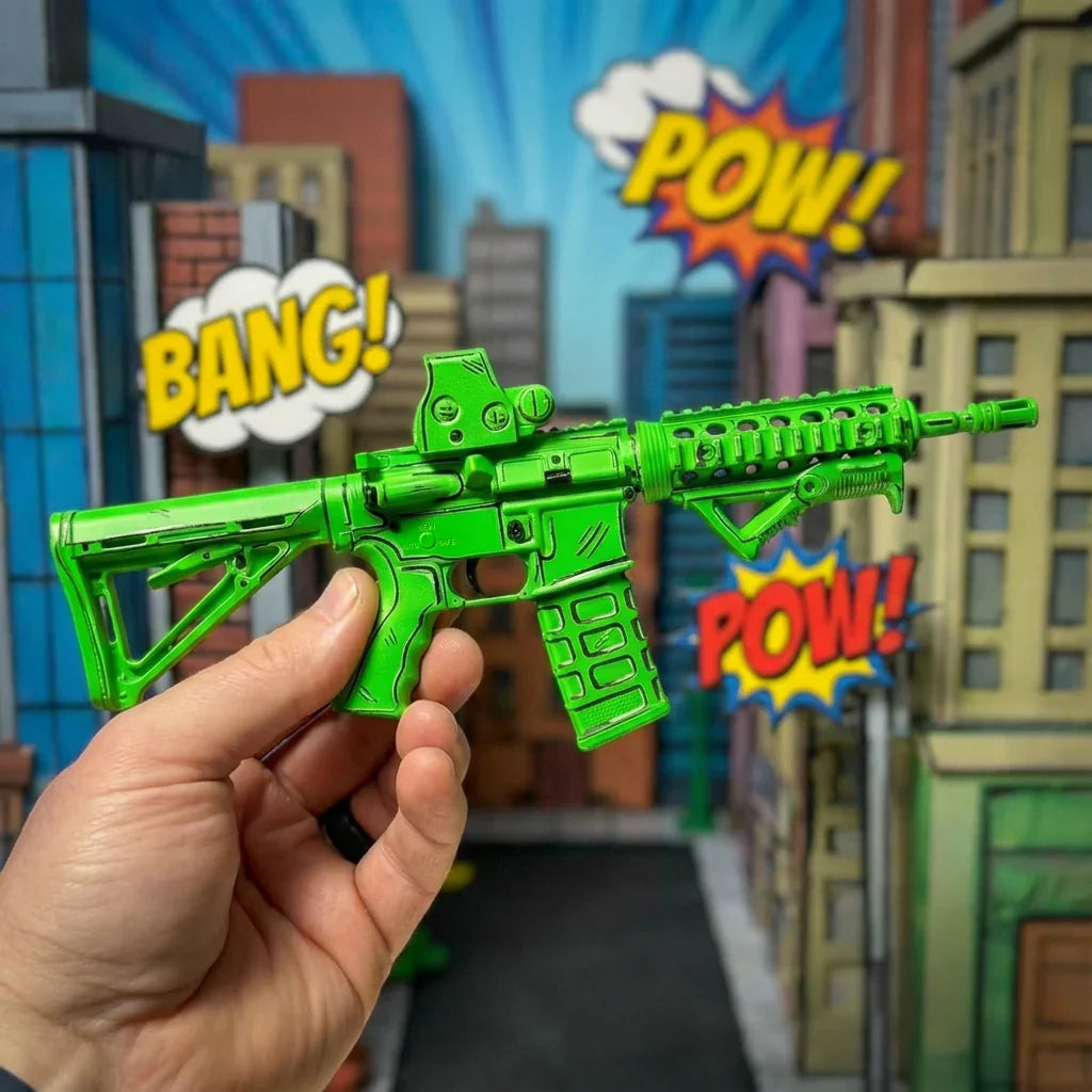 Goat Guns Limited Edition Green Cel-Shaded AR15 Model