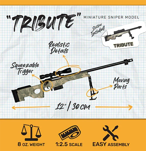 Goat Guns Sniper Scale Model - Camo