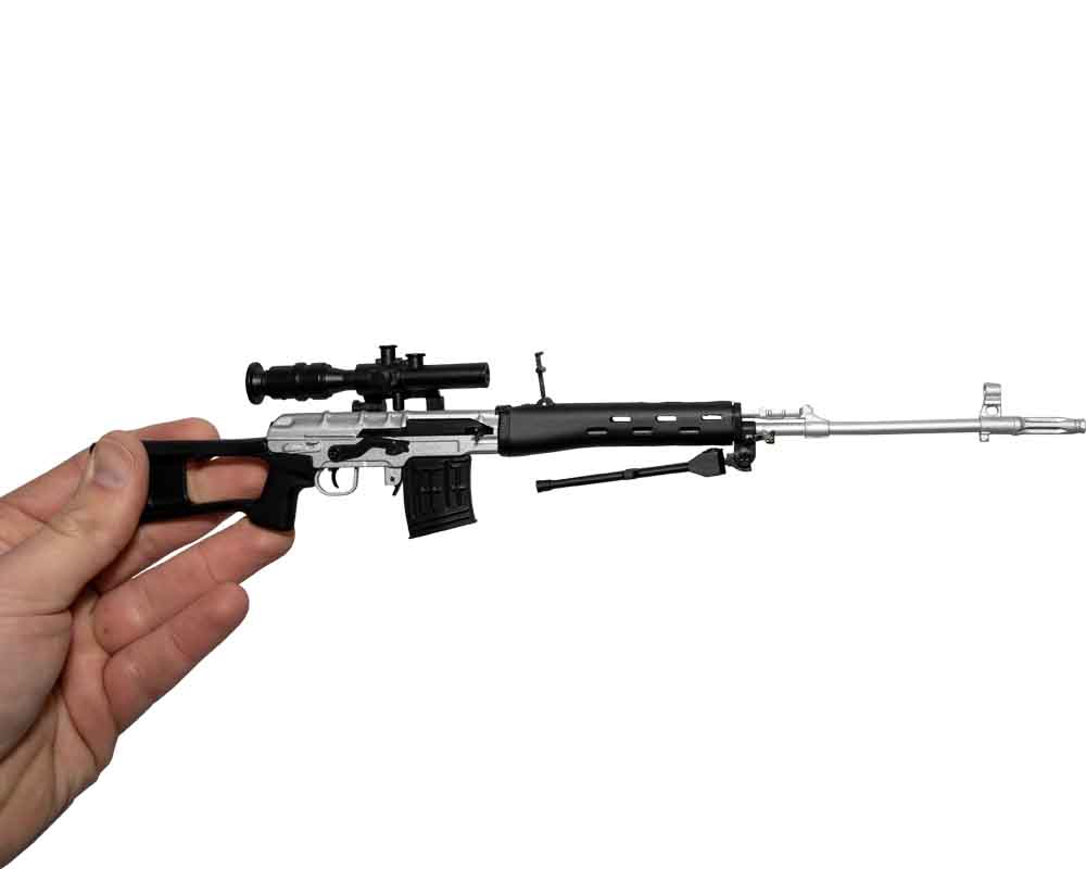 Goat Guns SVD 1:4 Scale Model Silver - Limited Edition