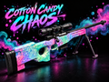 Custom painted SR Sniper - Cotton Candy Chaos