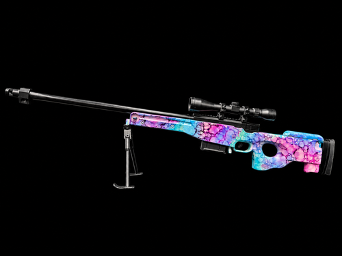 Custom painted SR Sniper - Cotton Candy Chaos