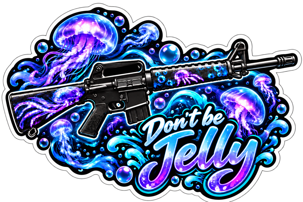 Custom painted M16 - Don't be Jelly