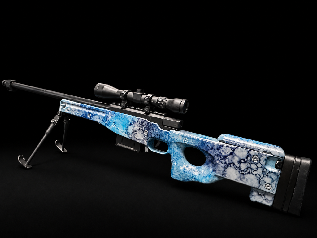 Custom painted SR Sniper - Frostbite