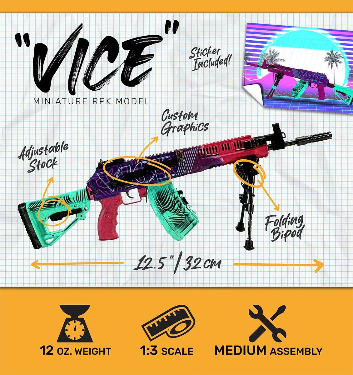 Goat Guns RPK 'VICE' 1:4 Scale Model Limited Edition