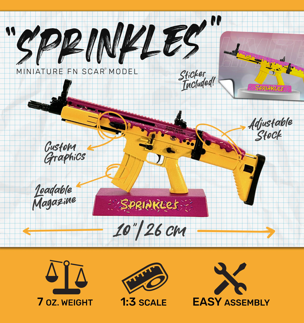Goat Guns Donut 1:3 Scale SCAR Limited Edition