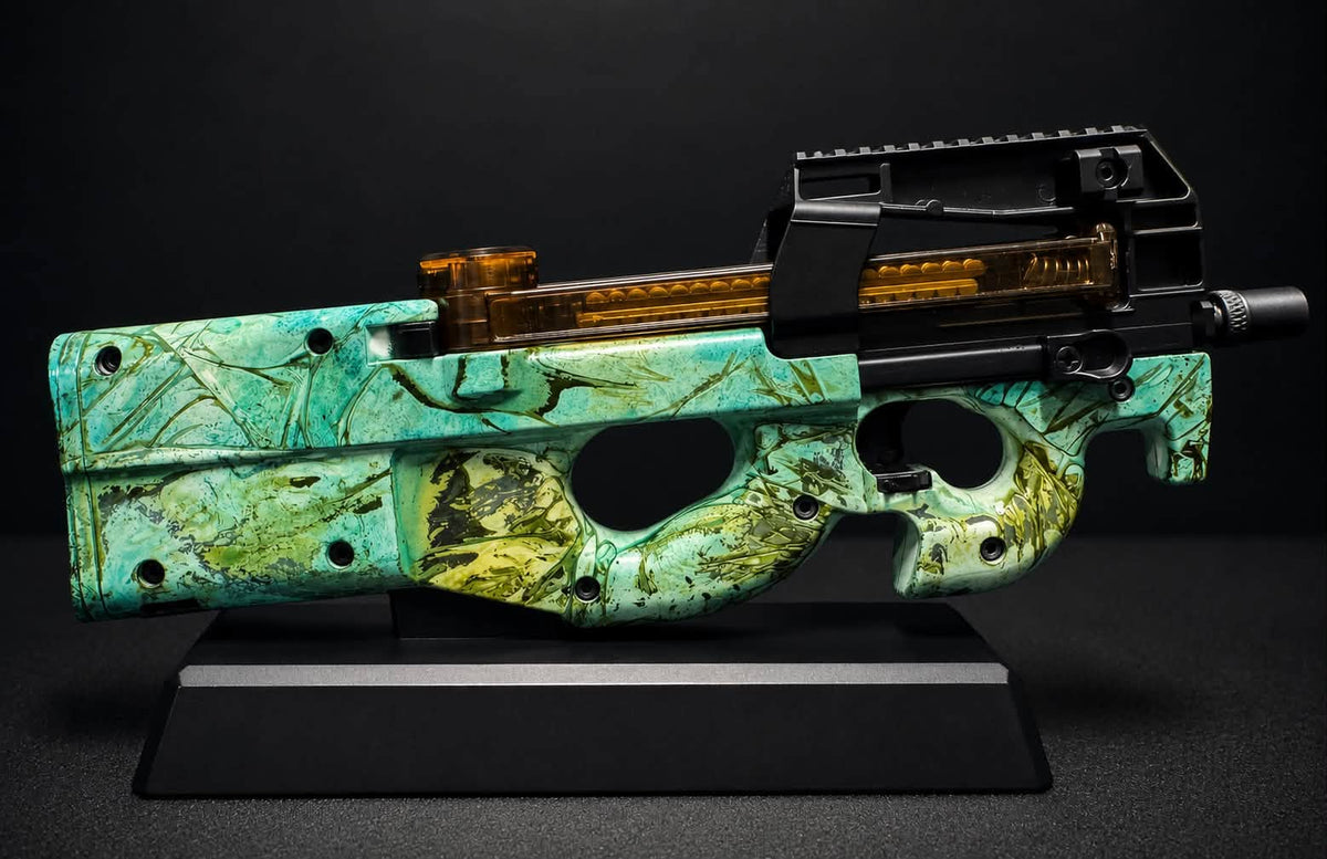 Custom painted FNP90 - Swamp Thang