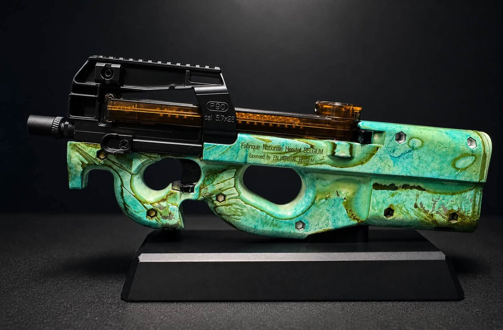 Custom painted FNP90 - Swamp Thang