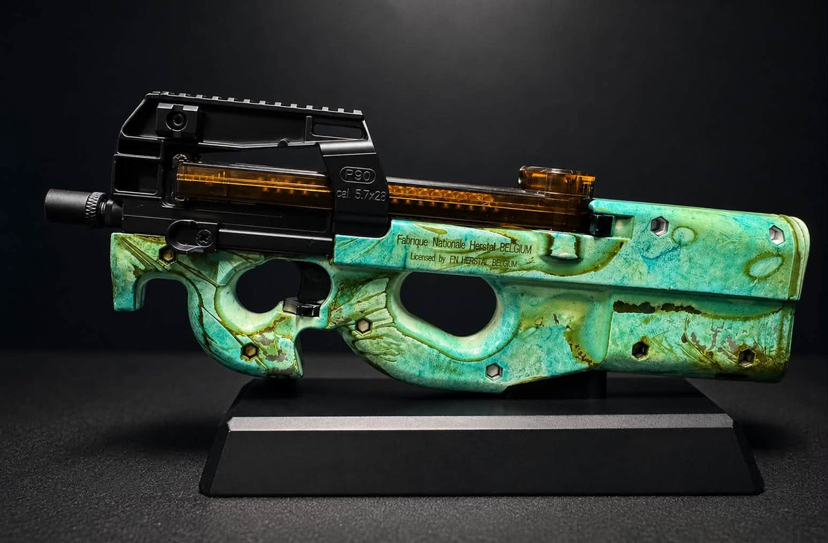 Custom painted FNP90 - Swamp Thang